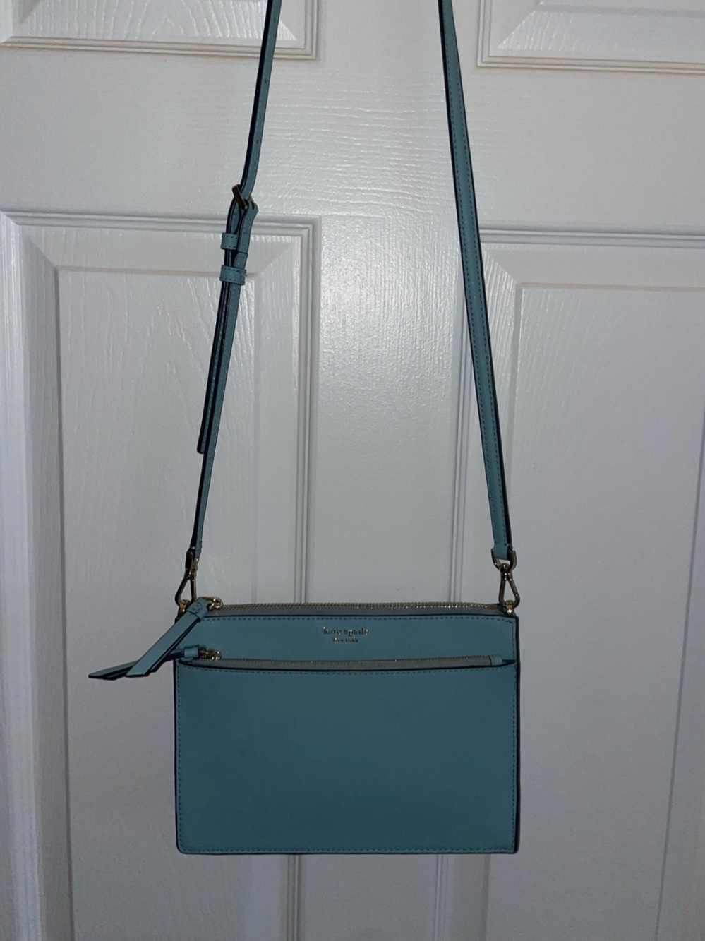 Kate Spade Light Blue Leather Crossbody Bag